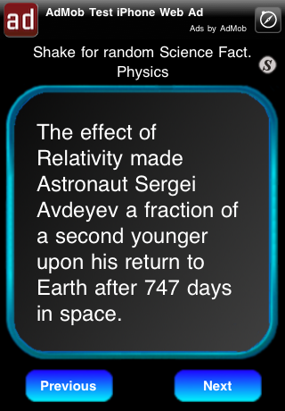 Science Facts! free app screenshot 4