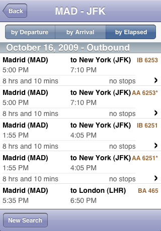 oneworld flight search free app screenshot 4