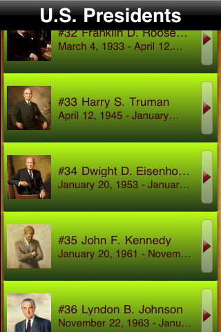 US Presidents! free app screenshot 3