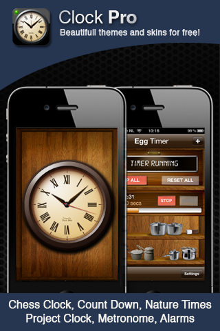 Clock Pro Free - Alarms, Clocks & Alarm Clock free app screenshot 4