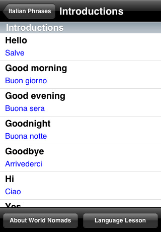 World Nomads Italian Language Guide free app screenshot 3