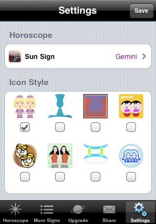 Mobile Horoscope free app screenshot 4