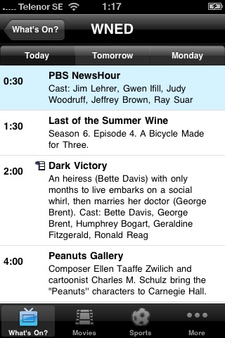 TV-Listings USA free app screenshot 2
