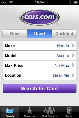 Cars.com free app screenshot 1