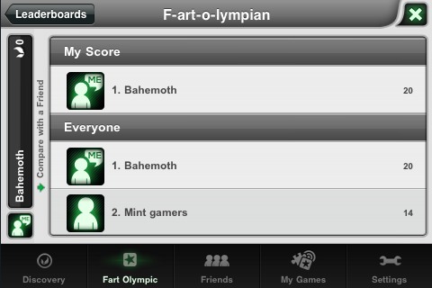 Fart Olympic Lite, free app screenshot 4