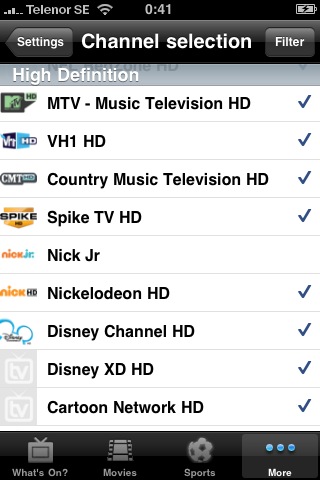 TV-Listings USA free app screenshot 4