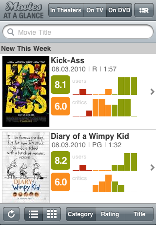 Movies at a Glance free app screenshot 3