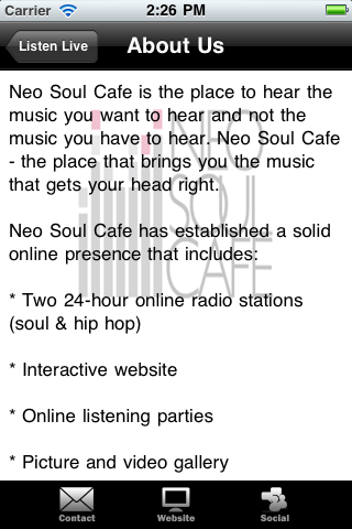 Neo Soul Cafe free app screenshot 3