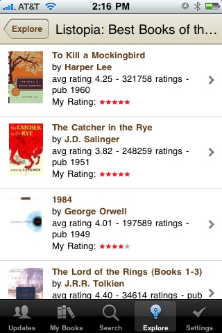 Goodreads free app screenshot 3