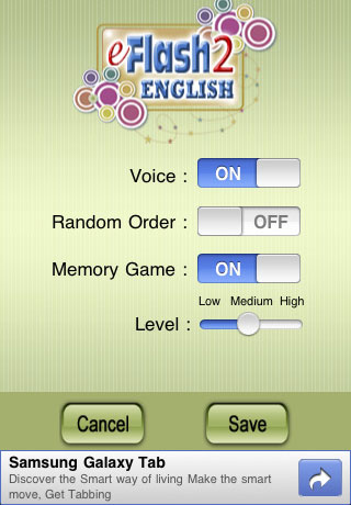 Baby Flash Cards 2 + eFlash English Memory Game for Toddler & Preschool Kids free app screenshot 4