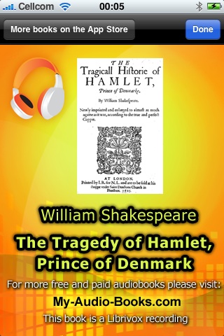 Hamlet by William Shakespeare (audiobook) free app screenshot 1