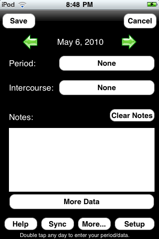 Free Menstrual Calendar free app screenshot 2