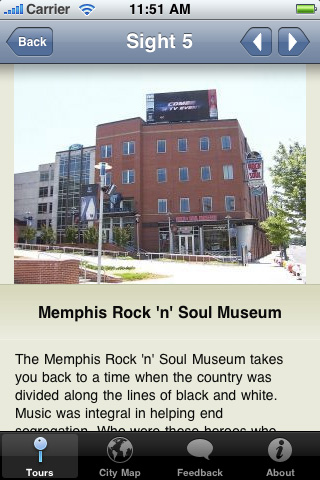 Memphis Map and Walking Tours free app screenshot 3