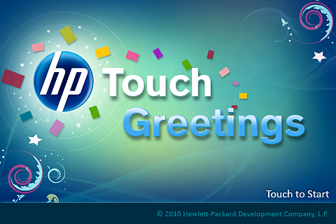 HP Touch Greetings free app screenshot 1