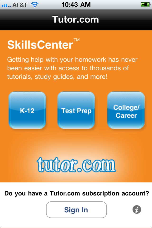 Tutor.com To Go free app screenshot 2