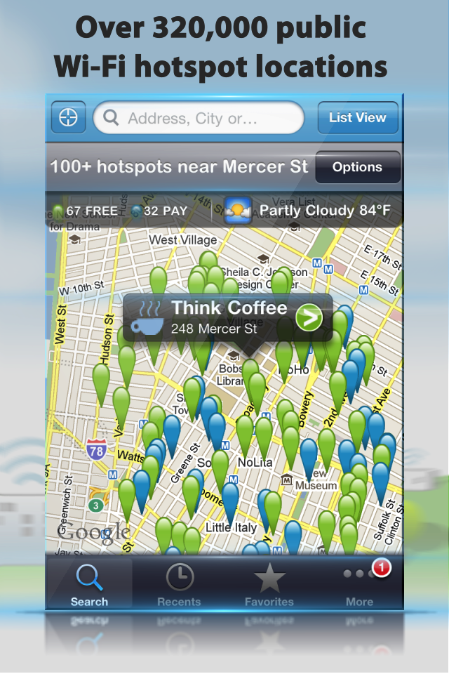 Wi-Fi Finder free app screenshot 1