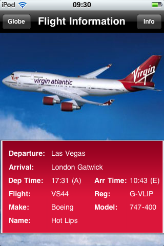 Virgin Atlantic Flight Tracker free app screenshot 2