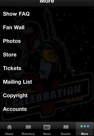 Star Wars Celebration V free app screenshot 3