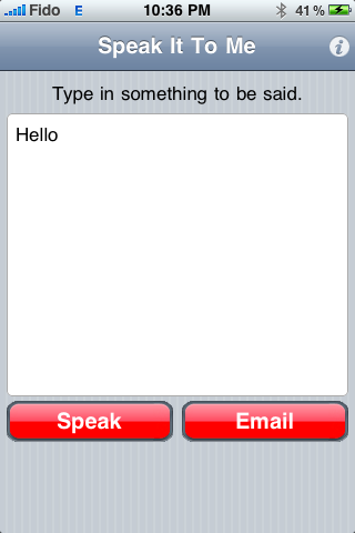 Speak It To Me free app screenshot 1