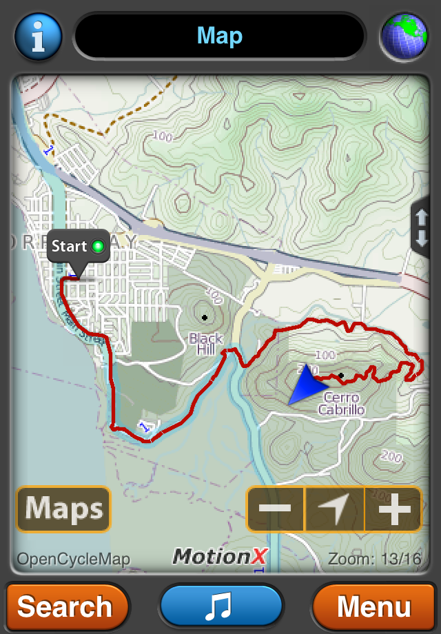MotionX GPS Lite free app screenshot 1