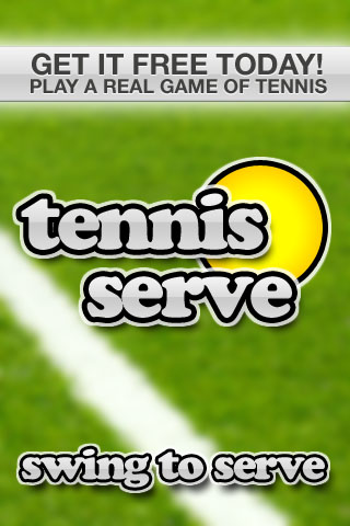 Tennis Serve - Like a real game of tennis! free app screenshot 1