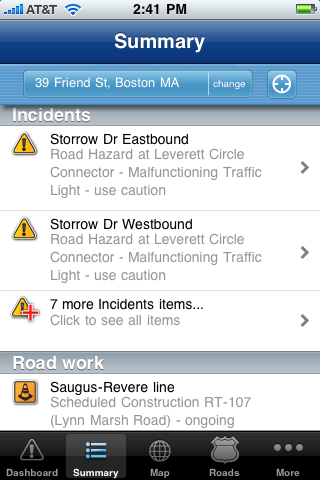Traffic.com free app screenshot 2