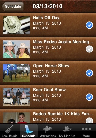 Rodeo Austin free app screenshot 3