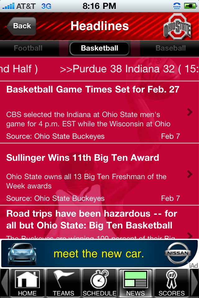 Ohio State Buckeyes College SuperFans Lite free app screenshot 4