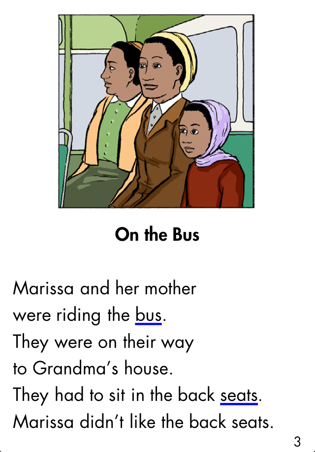 Riding with Rosa Parks - LAZ Reader [Level J-first grade] free app screenshot 2