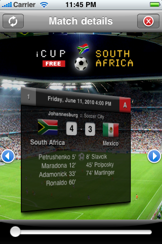 iCup FREE - South Africa free app screenshot 3