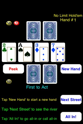 Headsup Poker 3G Free (Holdem Blackjack Omaha) free app screenshot 3