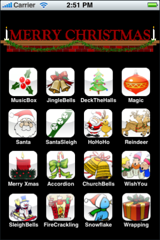 Christmas Sounds Free free app screenshot 1