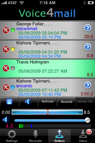 Voice4mail - Speak Your Mail free app screenshot 2