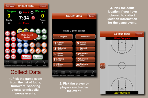 iPlayByPlay Basketball Scorekeeper free app screenshot 1