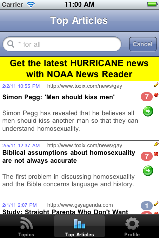 Gay News (The News App for Gay, Lesbian, Bi and Transgender People) free app screenshot 3