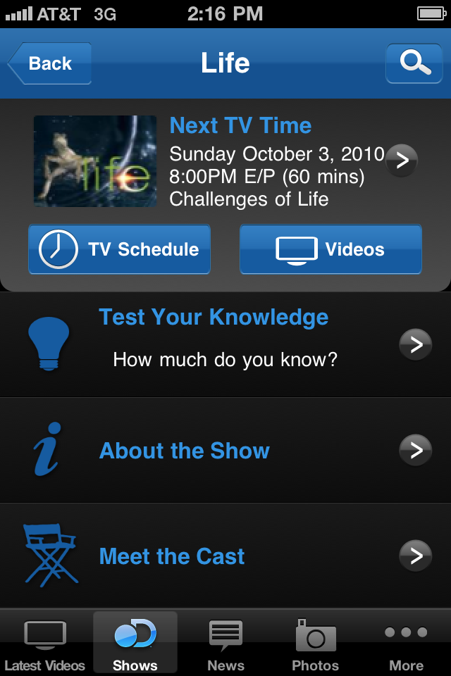 Discovery Channel free app screenshot 4