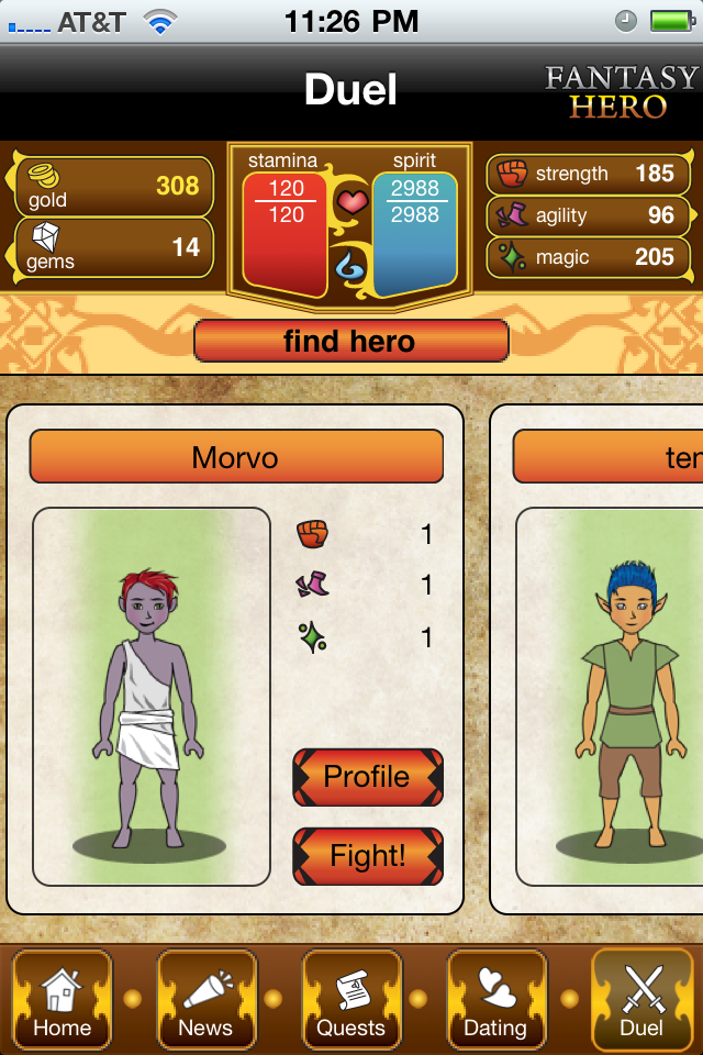 Fantasy Hero free app screenshot 3