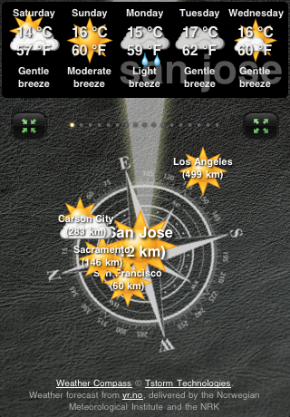 Weather Compass free app screenshot 1