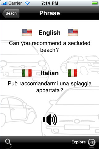 Talking Italian Phrasebook free app screenshot 3
