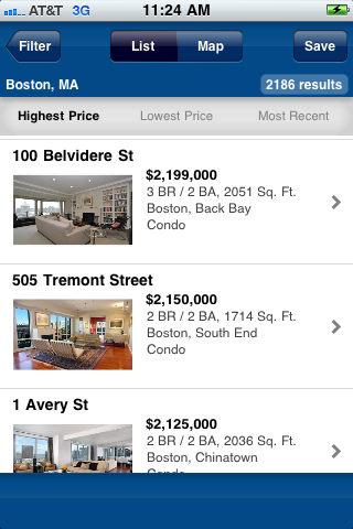 Boston.com Real Estate free app screenshot 2