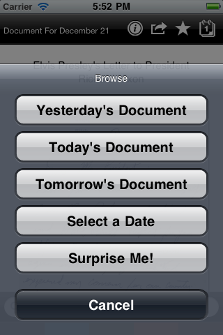 Today's Document free app screenshot 2