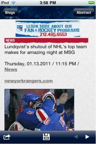 Official New York Rangers free app screenshot 4