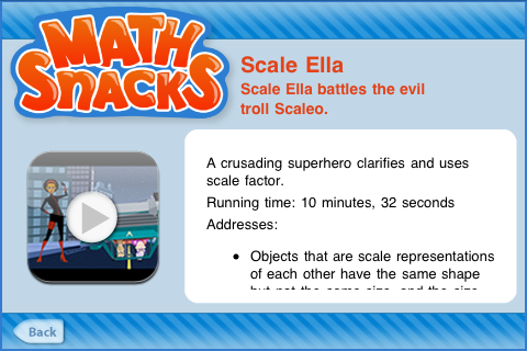 Math Snacks Video free app screenshot 2