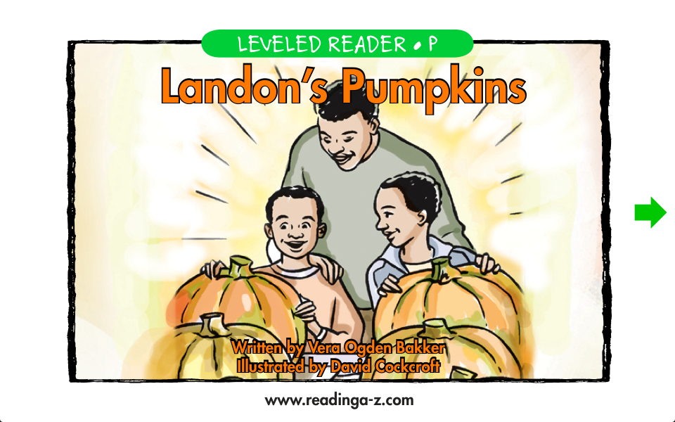Landon's Pumpkins - LAZ Reader [Level P-second grade] free app screenshot 1