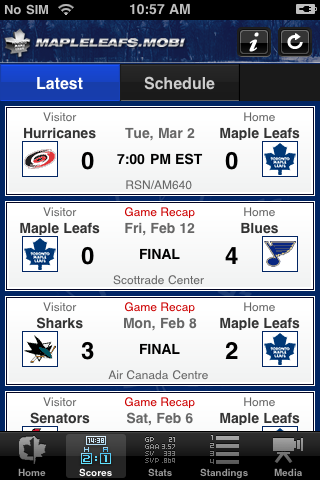 Toronto Maple Leafs - LIVE Scores, News & More free app screenshot 3