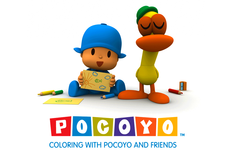 Coloring with Pocoyo and Friends, for iPhone | iPhone Education apps