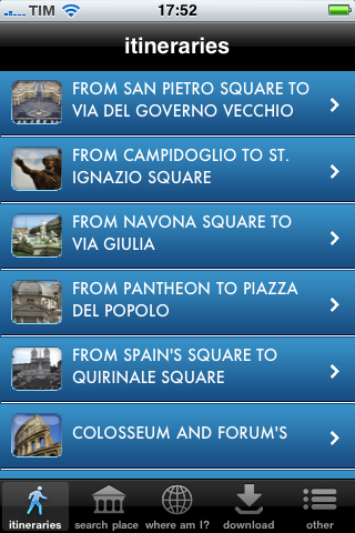The best itinerarie self for discovering Rome free app screenshot 2