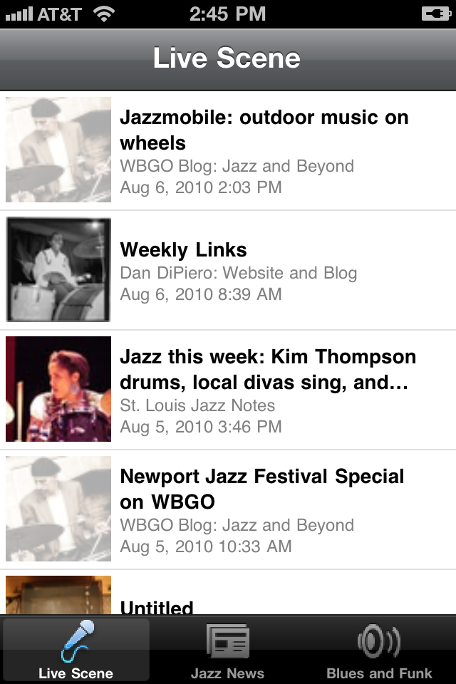 Jazz Blues News -- free app free app screenshot 1