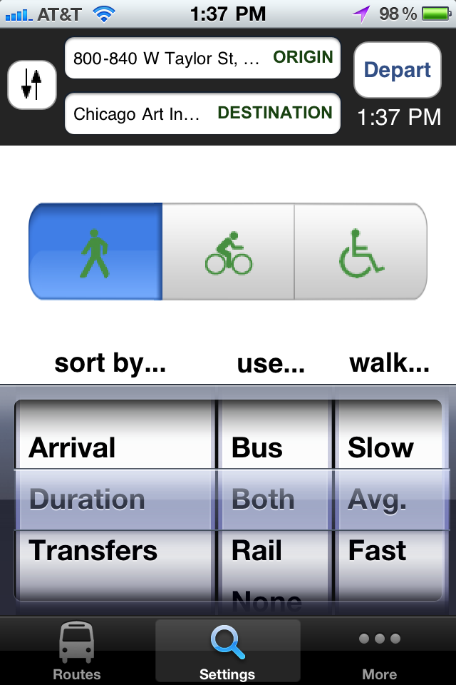 TransitGenie Chicago free app screenshot 3