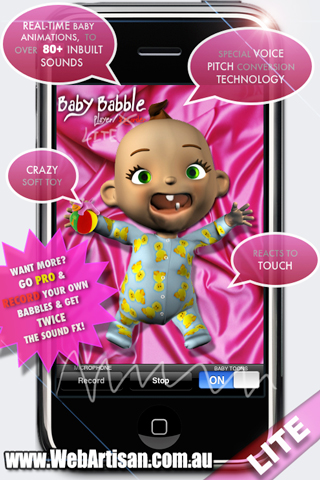 Baby Babble LITE free app screenshot 2